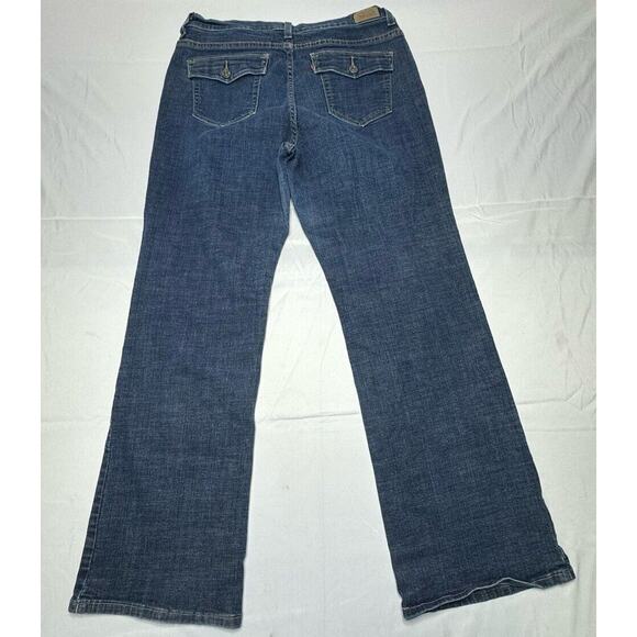 Levis 512 Women's Perfectly Slimming Bootcut Blue Jeans - Size 16M (34x30.5) - Picture 2 of 7